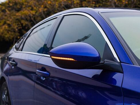 IJdmtoy عدسة مدخنة العنبر الكامل LED Strip Sequential Sequential Flash View Mirror Turn Turn Assolbly Termbly Termbly متوافق مع Honda Accord CR-V HR-V ، إلخ in Saudi Arabia