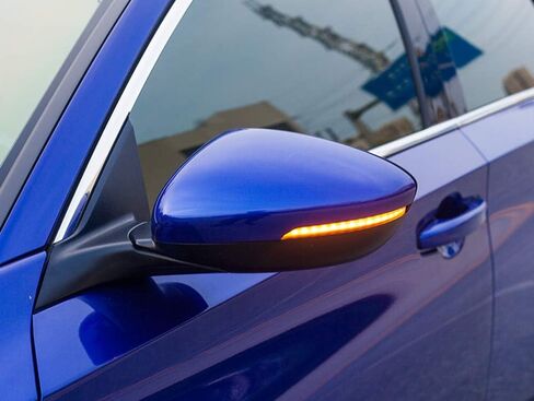 IJdmtoy عدسة مدخنة العنبر الكامل LED Strip Sequential Sequential Flash View Mirror Turn Turn Assolbly Termbly Termbly متوافق مع Honda Accord CR-V HR-V ، إلخ in Saudi Arabia