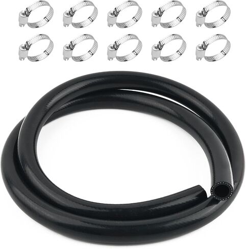 5Ft ID 5/8 Heater Hose,Rubber Radiator Hose Resistant to High and Low Temperatures,Standard Straight Coolant Hoses with 10 Hoses Clamps Capable of Conveying Water and Gas in Saudi Arabia