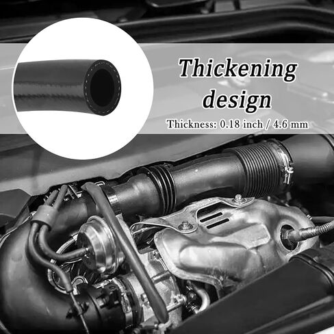 5Ft ID 5/8 Heater Hose,Rubber Radiator Hose Resistant to High and Low Temperatures,Standard Straight Coolant Hoses with 10 Hoses Clamps Capable of Conveying Water and Gas in Saudi Arabia