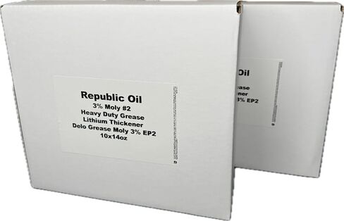 2 صناديق/20 أنابيب قسط 3 ٪ مولي #2 قسط الشحوم الشاقة 10x14oz | البناء | التعدين | الزراعة | العجلات الخامسة | مولي الشحوم | الضغط الشديد | EP2 | in Kuwait