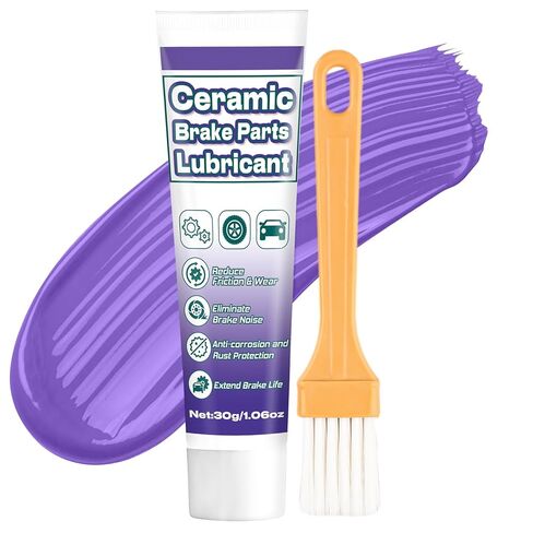 AstraVox Anti-Seize & Squeal Ceramic Brake Grease for Automotive, Heat Resistant Brake Parts Lubricant with Brush for Caliper, Pin, Pad and Metal Parts, Rust Corrosion, Efficient Lubrication 1oz (1) in Kuwait