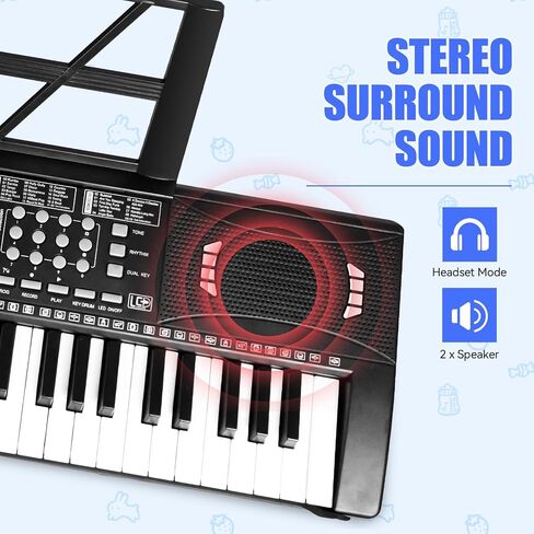 Piano Keyboard, 61 Keys Keyboard, Travel Foldable Keyboard Piano with Beginner and Adults in Saudi Arabia
