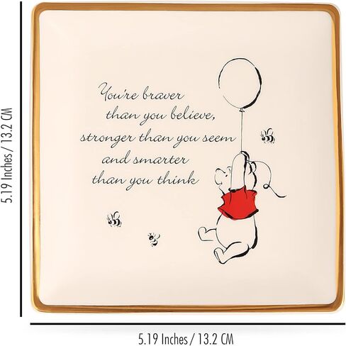Disney Winnie the Pooh Jewelry Plate - Pooh Jewelry Dish - Trinket Trinket Trening - Ring Ring Dish in Saudi Arabia