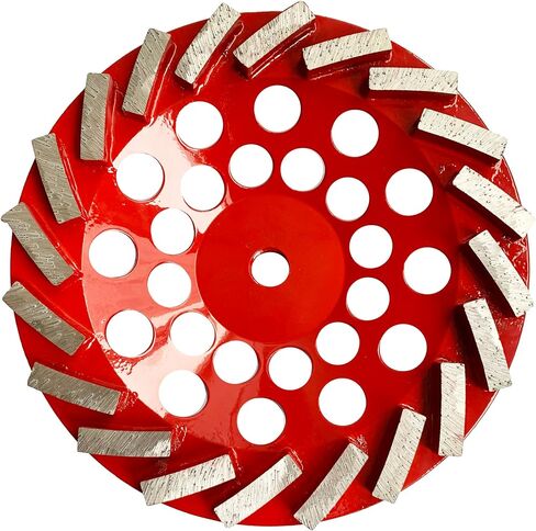 7 inch 12 Segments Swirl Diamond Grinding Cup Wheel Angle Grinder Disk for Concrete/Masonry/Brick/Stone Floor Slab Grinding 5/8-11 Thread Aggressive Cup Wheel Masonry Tools in Saudi Arabia