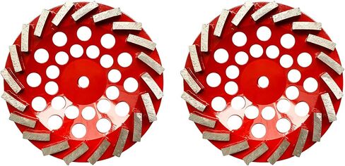 7 inch 12 Segments Swirl Diamond Grinding Cup Wheel Angle Grinder Disk for Concrete/Masonry/Brick/Stone Floor Slab Grinding 5/8-11 Thread Aggressive Cup Wheel Masonry Tools in Saudi Arabia