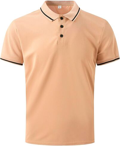 Muscularfit Men Polo Polo Shirts قصيرة الأكمام الصلبة القصيرة زر أعلى القميص فضفاضة ملاءمة الجولف أعلى ملابس عصرية الملابس 2024 in Kuwait
