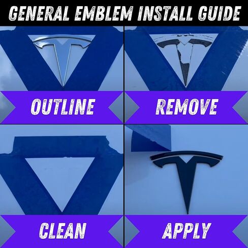 Tesla Model 3 Emblem Bundle Front Rear T Badge Matte Black Glossy Black Logo OEM Dual Motor Set Metal Decal Sticker with 3m Adhesive Highland (Matte Black) in Kuwait