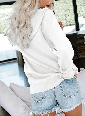 هوديس النسائية النسائية غير الرسمية طويلة الأكمام مطوية الصلبة قميص سقوط السقوط 2025 TOPS TOPS منتظمة منتظمة in Kuwait