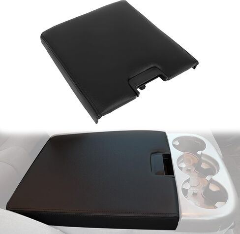 Hecasa Center Console LID متوافق مع 2007-2014 Chevy Silverado Silverado Tahoe Avalanche GMC Sierra Denali Yukon XL 1500 2500 HD 3500 HD New Body Style Prespons for 20864151 20864154 - Black in Saudi Arabia