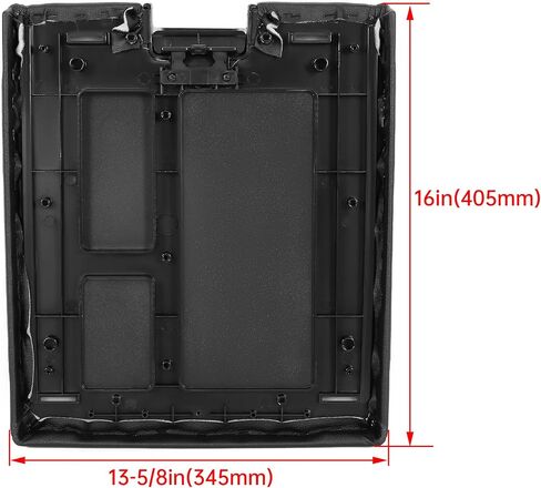 Hecasa Center Console LID متوافق مع 2007-2014 Chevy Silverado Silverado Tahoe Avalanche GMC Sierra Denali Yukon XL 1500 2500 HD 3500 HD New Body Style Prespons for 20864151 20864154 - Black in Saudi Arabia