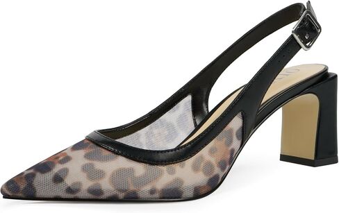 QIY Womens Pumps Pointed Closed Toe Chunky Heel Slingback Heels for Women in Saudi Arabia