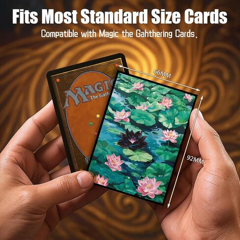 MTG Card Sleeves 100CT (Flame Girl), Matte Art Card Sleeves, Matte Back & Clear Front, 66x92mm in Saudi Arabia