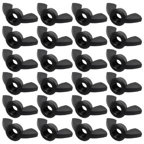 30Pcs M6 Wing Nuts Nylon Butterfly Nut Hand Twist Fasteners Hardware Parts (5/16 Inch)