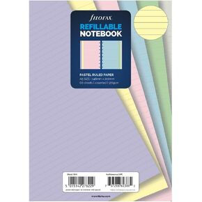 Filofax B152018 Notebook Refill, A5 Size, Pastel colors, Ruled Paper