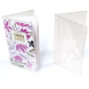StoreSMART - Clear Plastic Cover for a Pocket Planner - 6 Pack - RSP1855-6