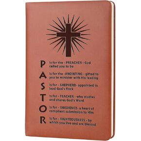 Pastor Gifts Pastor Leather Journal Notebook Pastor Appreciation Gifts Christian Gifts Minister's Gift Pastor Definition Notebook Birthday Gift (Devoted to giving) in Kuwait