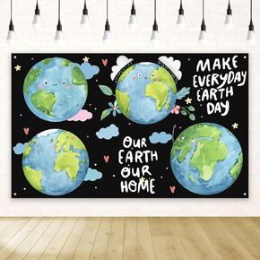 Earth Day Decorations Environmental Backdrop Earth Day Banner Eco Natural Party Favors Earth Day Decorations and Supplies for Home Party