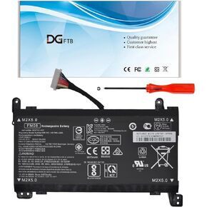FM08 16-Pin Laptop Battery Compatible for HP Omen 17-AN013TX AN014TX AN014NG AN012DX 922752-421 922753-421 922976-855 922977-855 HSTNN-LB8A HSTNN-LB8B TPN-Q195 HQ-TRE(14.4V 86Wh/5973mAh)