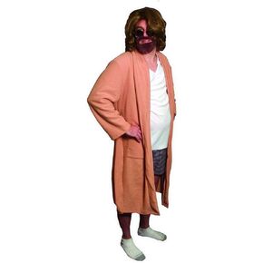 The Big Lebowski The Dude Bath Robe Outfit Costume Adult Standard Pink