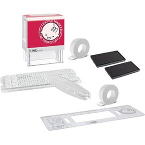 Mine Stamp Clothing and Book Marker Kit/Stamp with 3 Ink Cartridges/Compact Personalized Clothing Marker/Custom Name Stamp Kit for Clothing