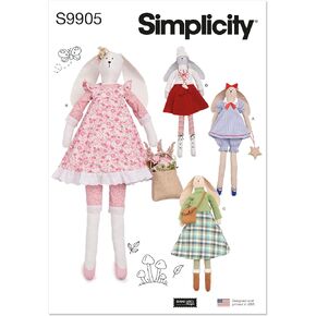Simplicity UNDEFINED Stuffed Craft Sewing Pattern Packet, Multicolor
