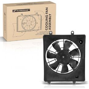 A-Premium Left Engine Radiator Cooling Fan Assembly Compatible with Select Honda Models - Fit 2015-2020, 1.5L - Replace# 190155R1003, 190205R1003