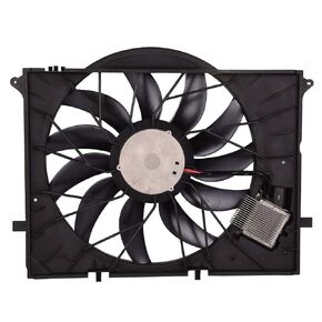 Bapmic 2205000293 Electric Cooling Fan Assembly Compatible with W220 CL55 CL600 CL65 S600 SL63 SL600 S55 2001-2012