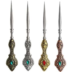 4Pcs Vintage Sewing Awl, Embroidery Awl European Antique Vintage Sewing Awl Kit for Embroidery Cross Stitch Craft Accessories