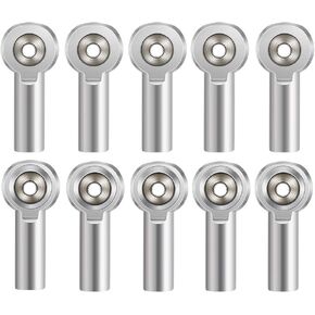 10Pcs Link Rod End Joint Aluminum M4 Metal Ball End Head Holder Tie for 1/10 RC SCX10 Cars Parts