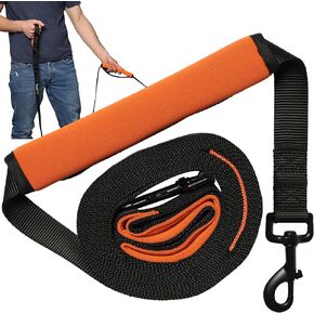 30ft Long Leash for Dogs - Long Line Dog Leash for Training Recall/Commands at Distance - Nylon, Heavy Duty - Ideal for Large & Small Breeds