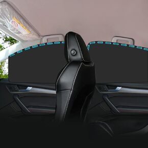 Privacy Car Window Shades Blackout Covers - 4 Pcs Magnetic Curtains Side Window Sun Shades, Auto Camping Accessories for Sleeping Family Kids Baby