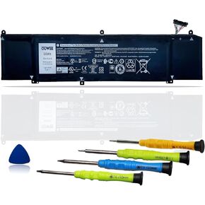 XRGXX Laptop Battery Compatible with Dell G7 7590 7790 G5 5590-D2783W D2743B D2865B D2863W D2842W D2843W Alienware M15 M17 R1 Series Notebook 1F22N 0JJPFK 08622M 06YV0V 11.4V 90Wh 7500mAh 6-Cell