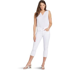 كابري NYDJ نسائي عالي الارتفاع Ami سكيني، أبيض بصري in Kuwait