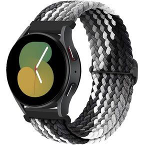 20mm Braided Nylon Adjustable Band for Samsung Galaxy Watch 5/4/6/active 2 40mm 44mm/Galaxy Watch 5 Pro 45mm/Watch 4 Classic 42mm 46mm/Galaxy Watch 6 Classic 43mm 47mm,6Pack Wristband Sport Strap for Women Men in Kuwait
