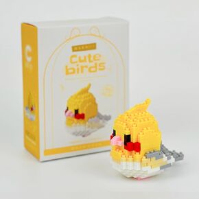 Birds Building Blocks for Adults Mini Building Blocks Birds Building Bricks Toy Micro Block Building Set Gift for Kids and Adults-253 PCS(Budgerigar A)