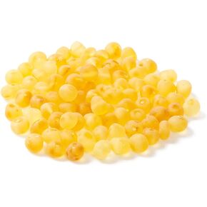 Baltic Amber Loose Bead with drilled Hole(10 Grams) - Polished Cognac(6-8 mm)
