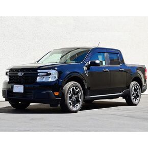 WellVisors Window Visors Wind Deflectors Compatible With Ford 2022-2024 Maverick Smoke Tint Premium Series Rain Guards 3-847FD030