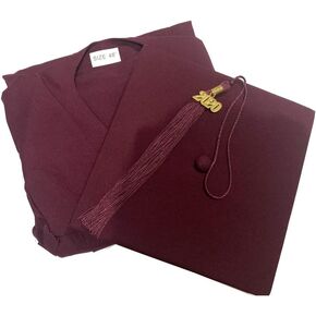 Matte Graduation Gown Cap Tassel 2024 Unisex
