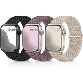 GEAK Compatible with Apple Watch Bands 44mm 45mm 42mm 49mm Women Men, Stretchy Elastic Sport Straps for Apple Watch Bands for Men Women, Replacement Bands for iWatch Series 9 8 7 6 5 4 3 2 1 SE Ultra
