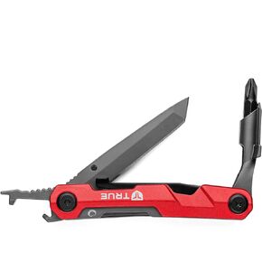 أداة متعددة الأغراض من TRUE TITANIUM، شفرة تانتو 2.75 بوصة، مكشطة، فتاحة زجاجات، مشبك جيب، مفك لقم مغناطيسي in Kuwait