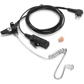 Earpiece Headset Replacement for Motorola Radio BPR40 CLS1110 CLS1410 CP110 CP185 CP200D DEP450 DLR1020 DLR1060 PR400 RDM2070D RDU4100 RDU4160D RDV5100 RMM2050 RMU2040 RMV2080 2-pin Air Tube