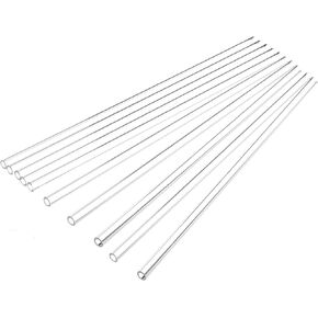 10pcs 300mm Long Borocilicate Glass Tubes OD 10mm Thickness 1mm Wall Glass Tube Laboratory Tubing Clear Tubes for Art DIY