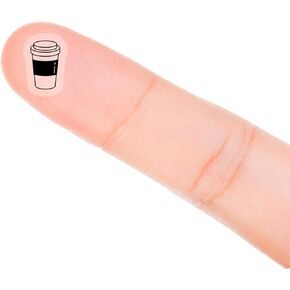 Coffee Cup Planner Stickers, 120 Clear Coffee Time Coffee Break Planner Labels Scrapbooking Crafting Stickers
