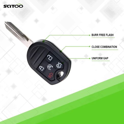 SCITOO Keyless Entry Remote Control Key Fob 5 Buttons Replacement for Ford Explorer Edge Expedition Mustang Lincoln MKS MKX Navigator 2011-2016 1PC FCC CWTWB1U793 in Saudi Arabia