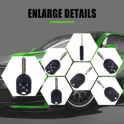 SCITOO Keyless Entry Remote Control Key Fob 5 Buttons Replacement for Ford Explorer Edge Expedition Mustang Lincoln MKS MKX Navigator 2011-2016 1PC FCC CWTWB1U793 in Saudi Arabia