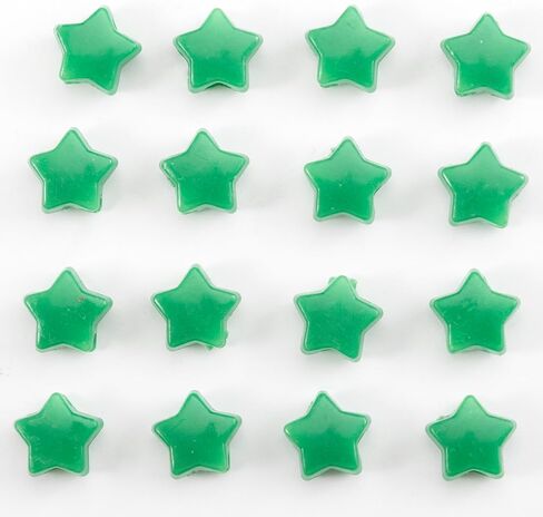500PCS Acrylic 6 Color Mix 13mm Star Beads Pony Beads Large Hole for Jewelry Making Bracelets Necklaces Earrings Key Chains DIY Birthday Gifts or Christmas Valentine's Day Present in Saudi Arabia