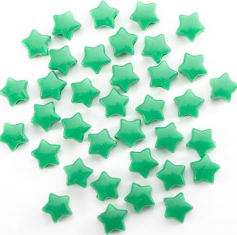 500PCS Acrylic 6 Color Mix 13mm Star Beads Pony Beads Large Hole for Jewelry Making Bracelets Necklaces Earrings Key Chains DIY Birthday Gifts or Christmas Valentine's Day Present in Saudi Arabia