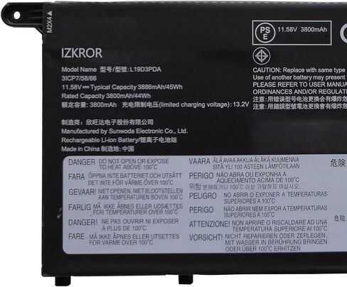 استبدال بطارية L19D3PDA 45Wh لجهاز Lenovo ThinkBook 14 G2 ITL are / 14 G3 ACL ITL / 14 G4 ABA IAP / 15 G2 ITL are / 15 G3 ACL ITL / 15 G4 ABA IAP Series Laptop L19M3PDA L19C3PDA L19L3PDA in Saudi Arabia