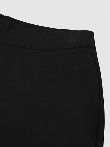 Flamingals Women's High Waist Wide Leg Pants Solid Zip Black Trousers for Women in Saudi Arabia